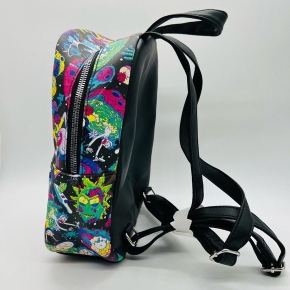 RICK AND MORTY BY BIOWORLD COLORFUL BACKPACK NWOT - Picture 3 of 11